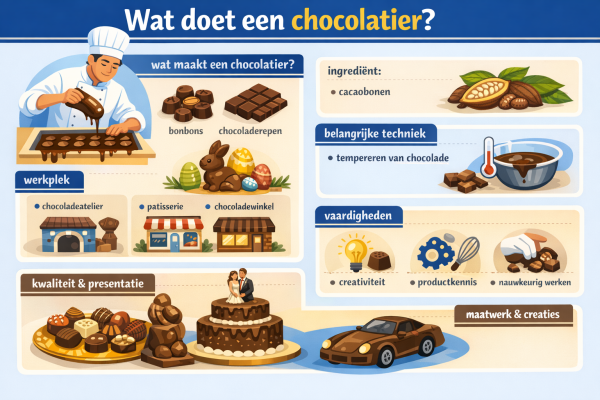 Alles over het beroep chocolatier Wat doet een chocolatier